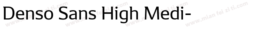 Denso Sans High Medi字体转换